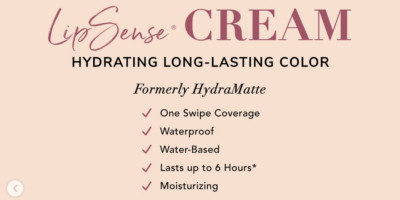   LIPSENSE CREAM (FORMERLY HYDRAMATTE) by SeneGence NEW/SEALED *FREE SHIPPING