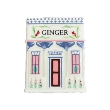 Ginger 'Lenox Spice Village' Porcelain Victorian House Spice Jar, W/ NO LID
