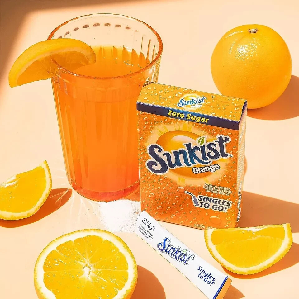 Sunkist Soda Variety Pack Singles To Go Orange Strawberry Grape