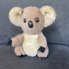 R. Dakin 1976 Vintage Koala Bear Plush Stuffed Animal 10" Tan Doll Toy