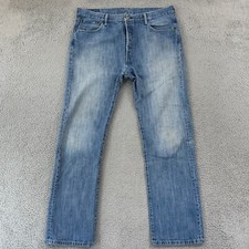 Levi's 501 Jeans Mens 36x32 Blue Denim Straight Leg Button Fly Skater Y2K 90s