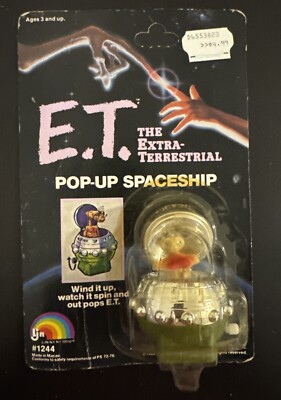 E.T. フィギュア ヴィンテージ Outer Space 1982 Et Extra Terrestrial Pop-up Spaceship Wind-up Figure