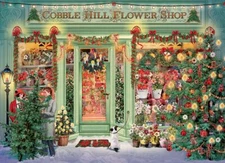 Cobble Hill Christmas Flower Shop 1000 Piece Jigsaw Puzzle