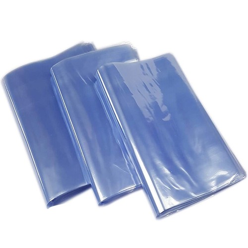 2X(100Pcs DIY Blower Heat Seal Flat Mouth Pvc Heat Shrink Film Bag Wrap
