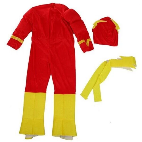 Kids The Flash Costume Muscle Chest Justice League Superhero Cosplay Christmas - Imagen 14 de 14