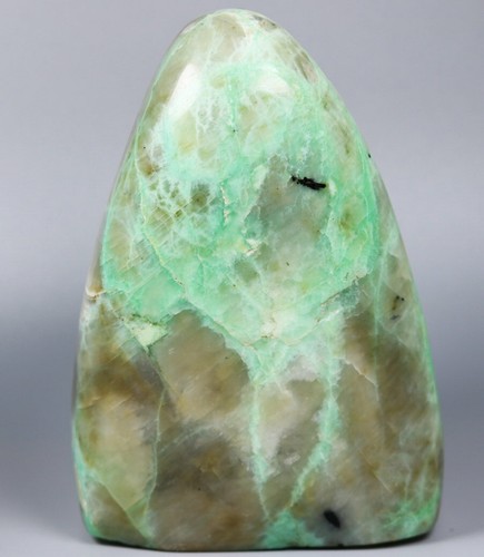 1.41lb Beautiful ! Natural Green Moonstones Quartz Crystal Freeform Reiki Statue - Picture 2 of 12