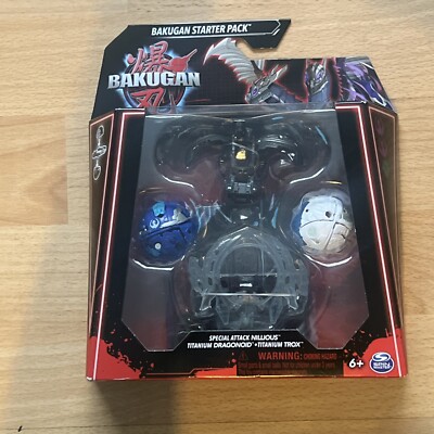 Bakugan Starter 3-Pack, Special Attack Dragonoid, Nillious, Neu Sealed