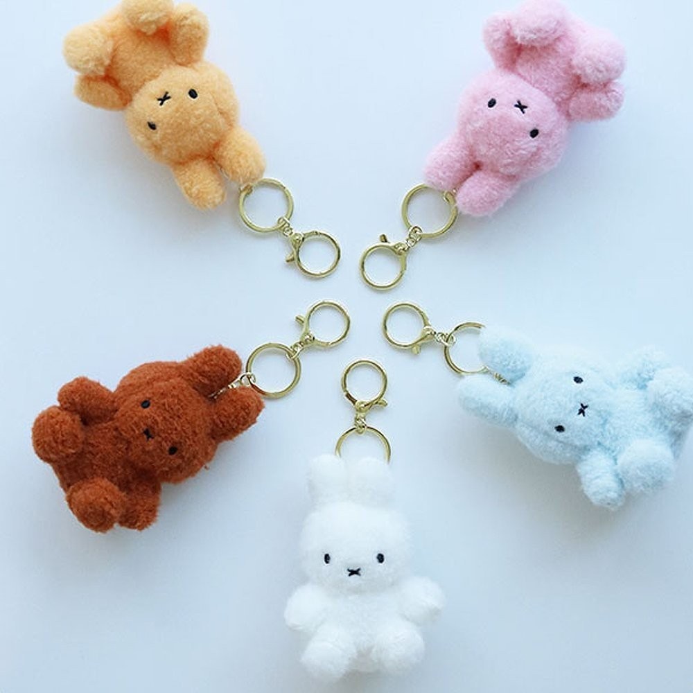Miffy Bunny Creamy Mascot Plush Keychain Stuffed Animal | eBay