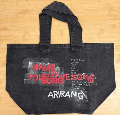 え*な様 【ニューヨーク限定ポップアップ】　BTS アリラン　トートバッグ BTS The City Arirang NYC New York Pop Up Exclusive Denim Tote Bag