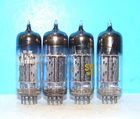 6CS7 RCA radio audio amplifier vintage electron vacuum tubes 4 valve tested 6CS7