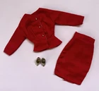 🖤 Pastiche 🖤 Vintage 90s Red Doll Outfit Skirt Peplum Jacket Fits Sindy Barbie