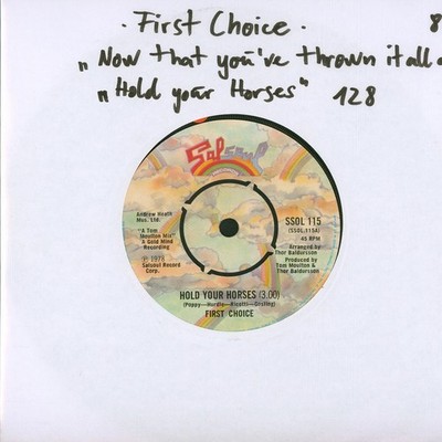 First Choice - Hold Your Horses (Vinyl 7'' - 1978 - UK - Original)