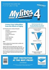 50 E. Gerber Mylites 4 Mylar Standard Magazine Letter Size 900M4 9” x  11 ½”