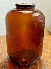 Antique Dark Brown Glass Snuff Bottle 3 Dot
