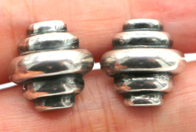 Danish Modernist 830 Sterling Silver JOHN LAURITZEN Men's Cufflinks Toggle Style