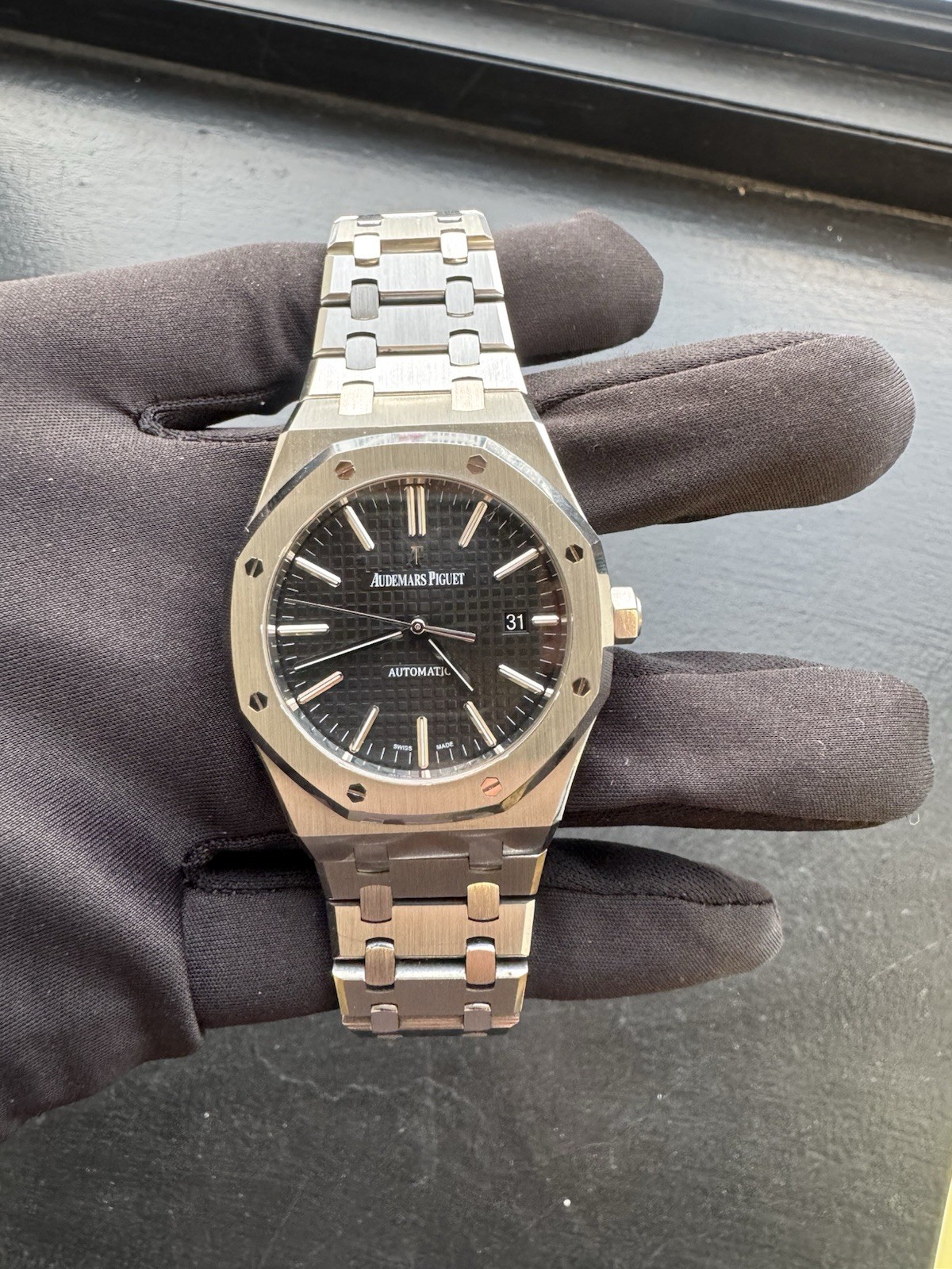 Audemars Piguet Royal Oak Black Dial 15400ST 41mm Stainless Steel Watch