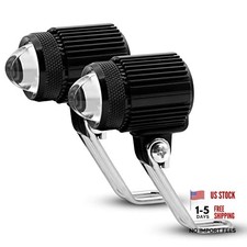 LED Motorcycle Fog Lights Yellow White Bi-Color LED Spotlights Front Driving