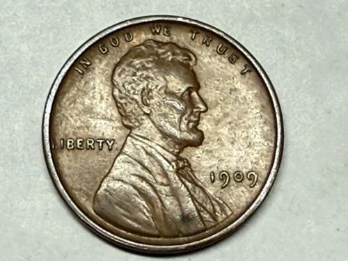 1909 VDB Lincoln wheat cent. XF-AU. #u24