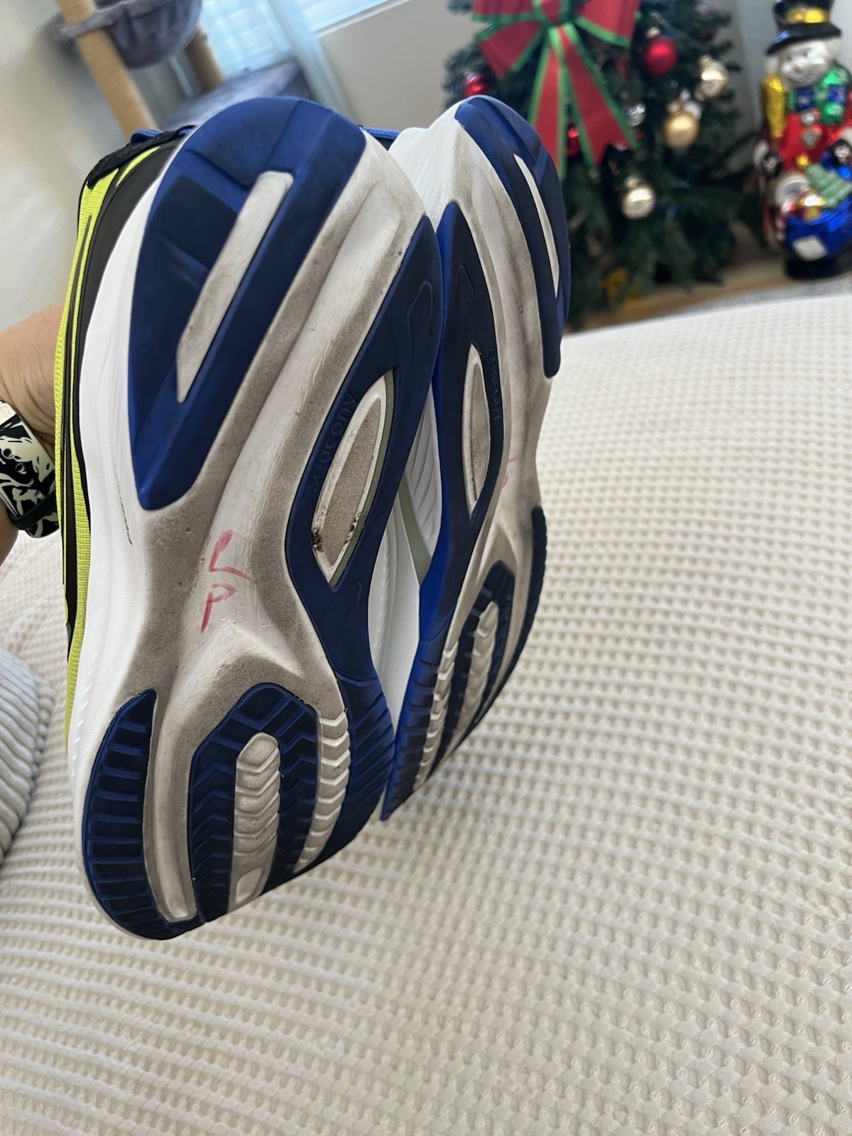 Saucony Guide PWRRUN Men's Running Shoes Yellow Black Blue US Size 11.5 Athletic thumbnail 9