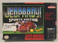 Jeopardy Sports Edition Super Nintendo SNES Authentic BOX ONLY