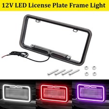 12 V Neon Led Light License Plate Frame Smoke Abs License Plate Cover Universal 12 V Neon Led Light License Plate Frame Smoke Abs License Plate Cover Universal