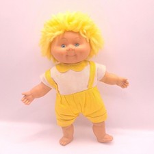 Poupée Cabbage Patch vintage des années 80. Garçon aux cheveux jaunes...