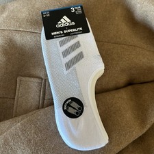 Adidas Aeroready Size 6-12 Men's Superlite No Show Socks-3pair 3 Pairs