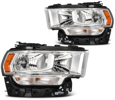 PAIR/2PCS For Ram 2500 Rebel 6.4L V8 2023-2024 Chrome Factory Halogen Headlight