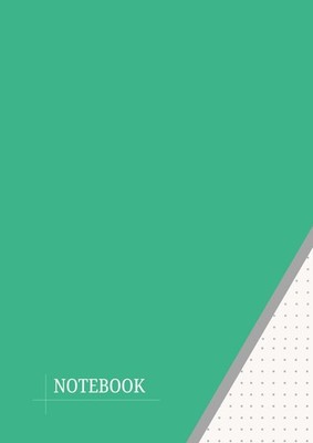 Dot Grid Notebook   A4 Size | 3mm Dot Spacing | Mint Green Cover | 100 Sheets |