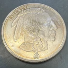 1 oz .999 Fine Silver Round - Buffalo Design Beautifully Toned See Photos