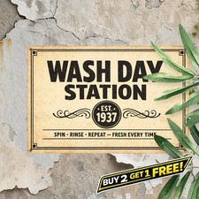 Funny Laundry Room 25 Cents Metal Sign Retro Washroom Wall Art Plaque