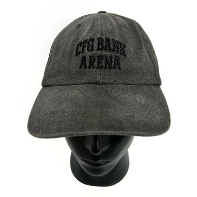 CFG Bank Arena Hat Adjustable Cap Washed Charcoal Gray ADAMS Headwear OSFM