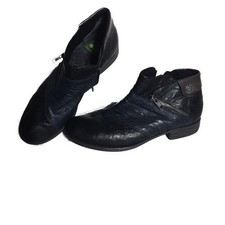 Remonte Women's Ankle Boots Size 39 EU Blue/Black Leather Comfort Shoes US 8/8.5
