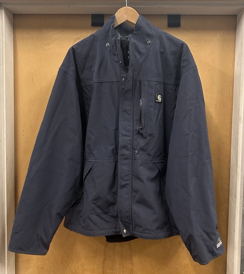 Carhartt Mens Blue Shoreline Storm Defender Jacket J162 BLS Size XL