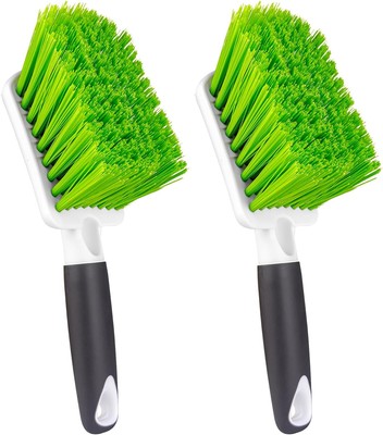 2 Pack Car Wash Brush - Tire Brush for Cleaning Tires, Stiff Bristle Wheel Clean