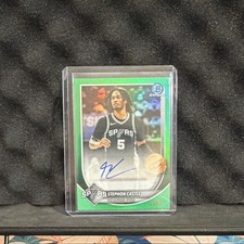 2025-26 topps bowman Stephon castle true green auto /99