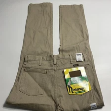 Wrangler Mens 936 Cowboy Cut Slim Fit Cotton Jean Tan 31x34 NWT