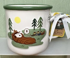 Rae Dunn x Peanuts Snoopy HAPPY CAMPER 50th Anniversary Mug 20oz NEW w/ Tags!