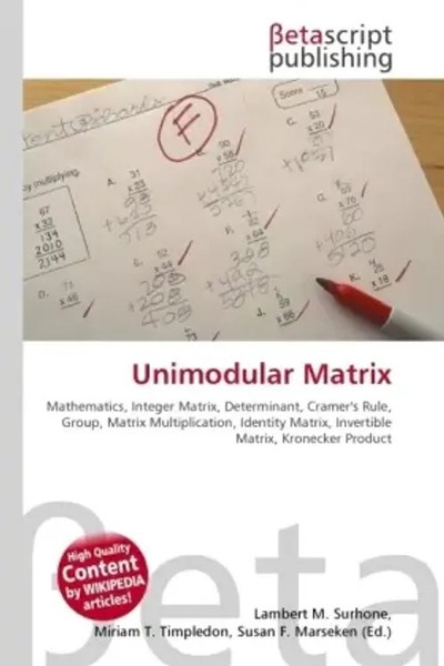 Lambert M. Surhone (U. A.) | Unimodular Matrix | Taschenbuch | Englisch (2026)-image