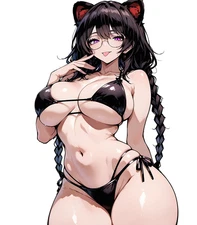 Toko Fukawa Danganronpa Weatherproof Anime Sticker 6" Car Decal