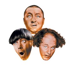 The Three Stooges Moe Larry Curly Comedy Nostalgia Water Resistant Sticker