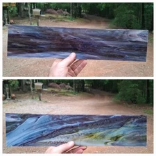 Vintage Stained Glass Sheet Panel 16.5 X 3-3/4 Beautiful