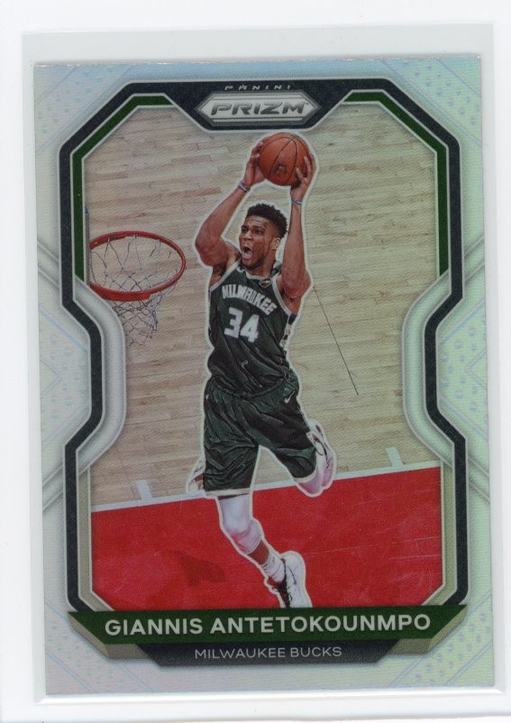 2020-21 Panini Prizm #111 Giannis Antetokounmpo Silver Prizms