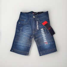 Phat Farm Jean Shorts Boys Denim Shorts Size 4 Stretch NWT Pockets Cotton Blend