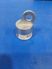 Zoro Select 4LVJ5 Rail End Cup,Aluminum,1-5/8 In Dia.