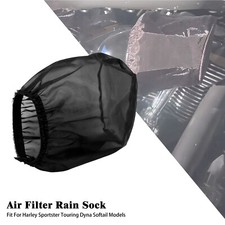 Luftfilter Filter Regen Socke Wasserdicht Schwarz Abdeckung Für Harley Touring