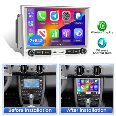RRRRADIO 64GB For Porsche 911 997 Cayman 987 CarPlay Android Auto Car Stereo GPS Radio