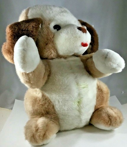 Plush Puppy Tan & White Soft Approximately 17" - Picture 3 of 6