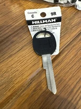 Hillman Cassette C 9R Blank Axxess+ Replacement Vehicle Key Honda Acura Black