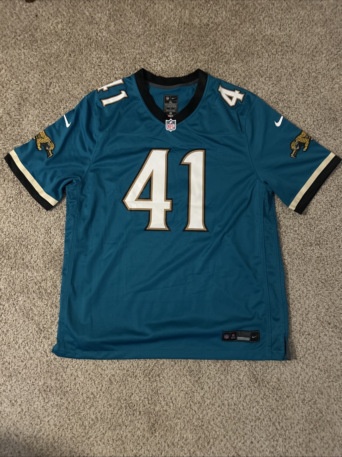 Josh Hines-Allen Jacksonville Jaguars Nike Prowler Throwback Game Jersey XL